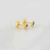 Stud Earrings Eye 0.65g / in / 6.16mm Yellow Gold 18K