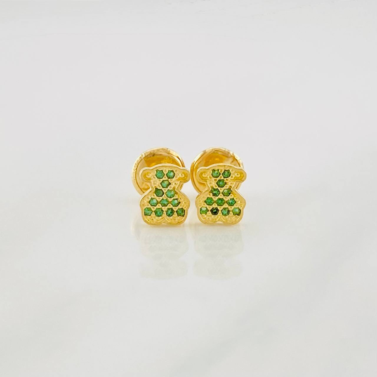 Stud Earrings Bear Ts 0.8g / in / 6mm Yellow Gold 18K