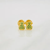 Stud Earrings Bear Ts 0.8g / in / 6mm Yellow Gold 18K