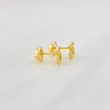 Stud Earrings Bear Ts 0.8g / in / 6mm Yellow Gold 18K