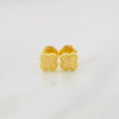 Stud Earrings Clover Diamond Cut 0.45g / in / 5.3mm Yellow Gold 18K