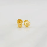 Stud Earrings Clover Diamond Cut 0.4g / in / 3mm Yellow Gold 18K