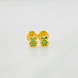 Stud Earrings Bear Ts 0.65g / in / 5mm Yellow Gold 18K