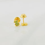 Stud Earrings Bear Ts 0.65g / in / 5mm Yellow Gold 18K