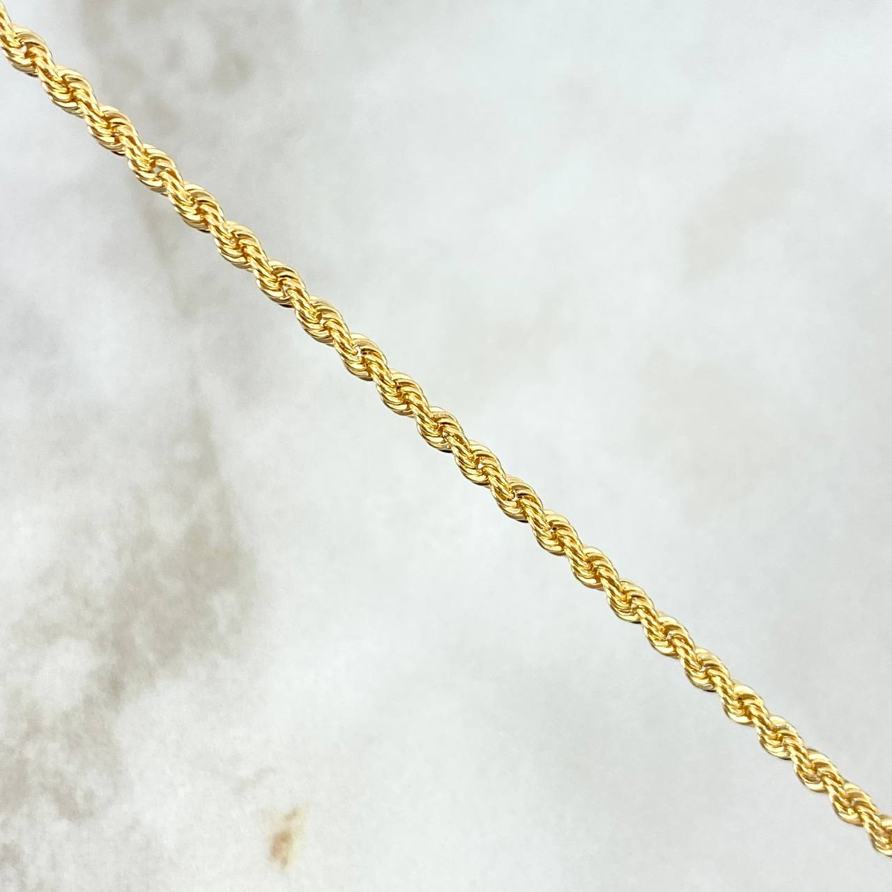 Rope Bracelet 1.3gr / 7 3/4 in / 2.15mm Yellow Gold +3 18K *