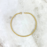 Rope Bracelet 1.3gr / 7 3/4 in / 2.15mm Yellow Gold +3 18K *