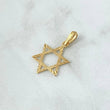 Pendant Star of David 1.8gr / 3.3cm / Diamond Cut Polished 18K Yellow Gold ©