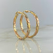 Hoop Earrings Ruka 5.95gr / 4cm / Tres Oros 18K