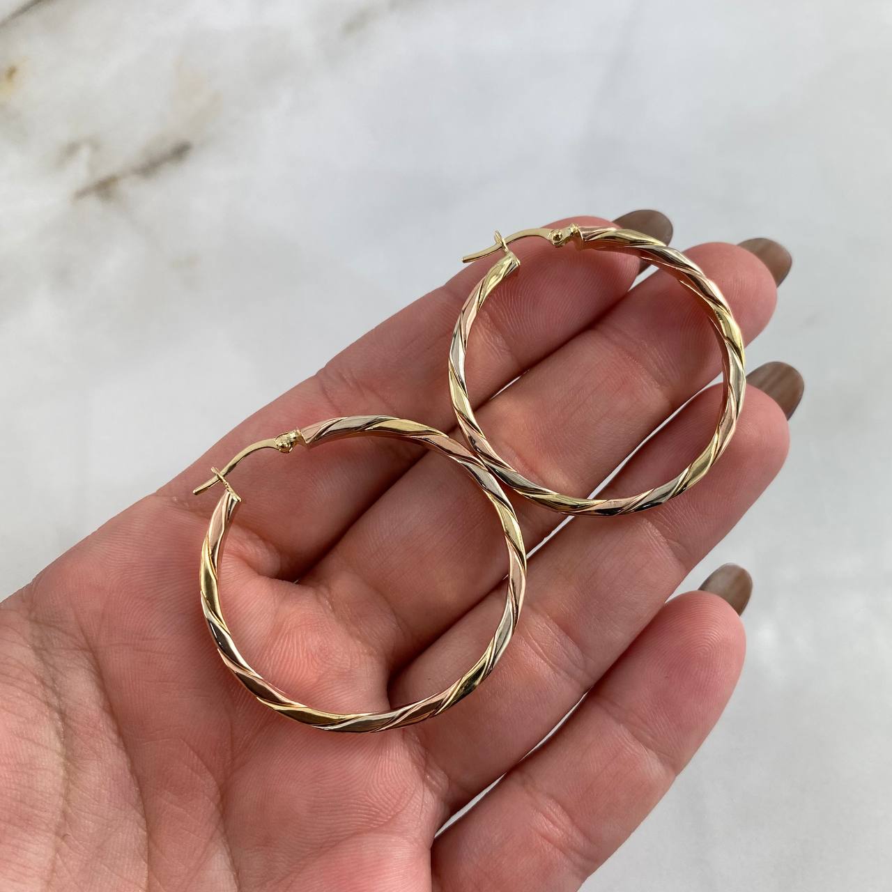 Hoop Earrings Ruka 5.8gr / 4cm / 18K Gold