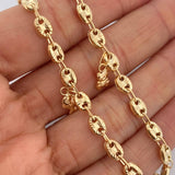 Tobillera GC 7.25gr / 10 1/4 in / 4.3mm Oro Amarillo 18K $