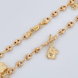 Tobillera GC 3.95gr / 10 in / 3mm Oro Amarillo 18K $