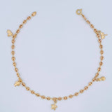 Tobillera GC 3.8gr / 10 1/4 in / 3.15mm Oro Amarillo 18K $
