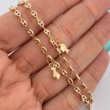 Tobillera GC 3.8gr / 10 1/4 in / 3.15mm Oro Amarillo 18K $