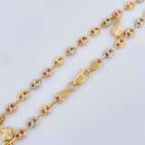 Tobillera GC 5.1gr / 10 1/4 in / 3.79mm Tres Oros 18K $