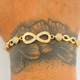 Infinity Bracelet 13.1gr / 7 1/4 in / 4.79mm Yellow Gold 18K $