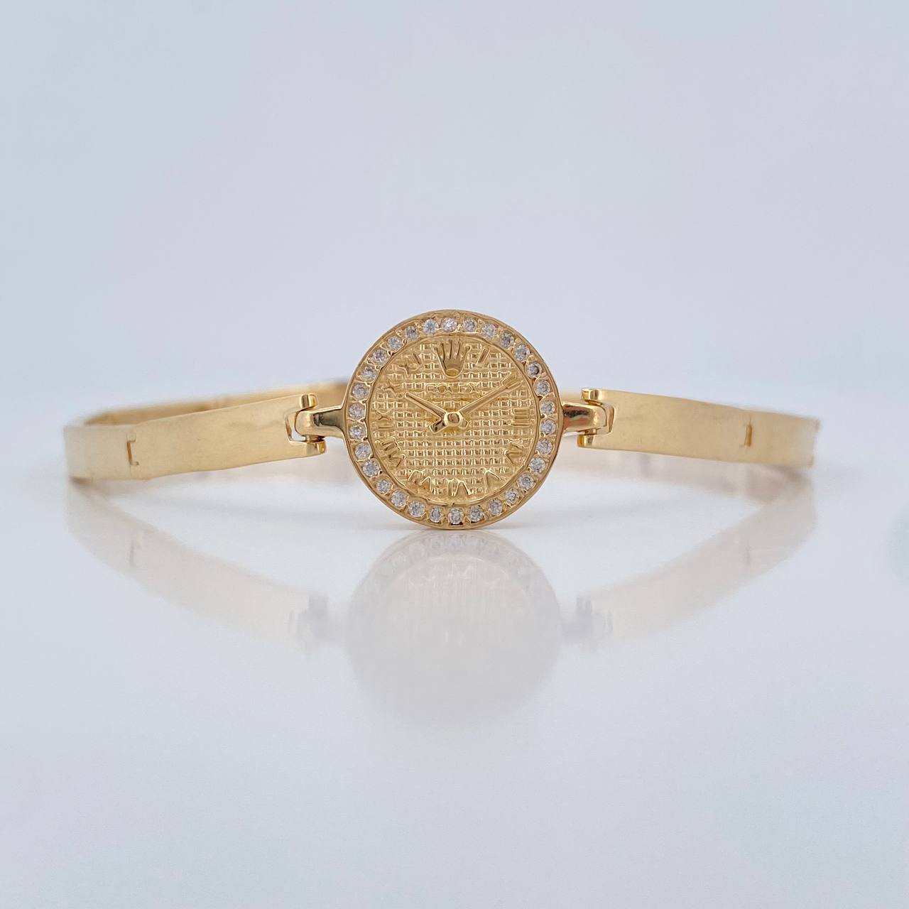Crown Watch Bracelet 12.25gr / 7 1/4 in / 4.07mm Yellow Gold 18K $