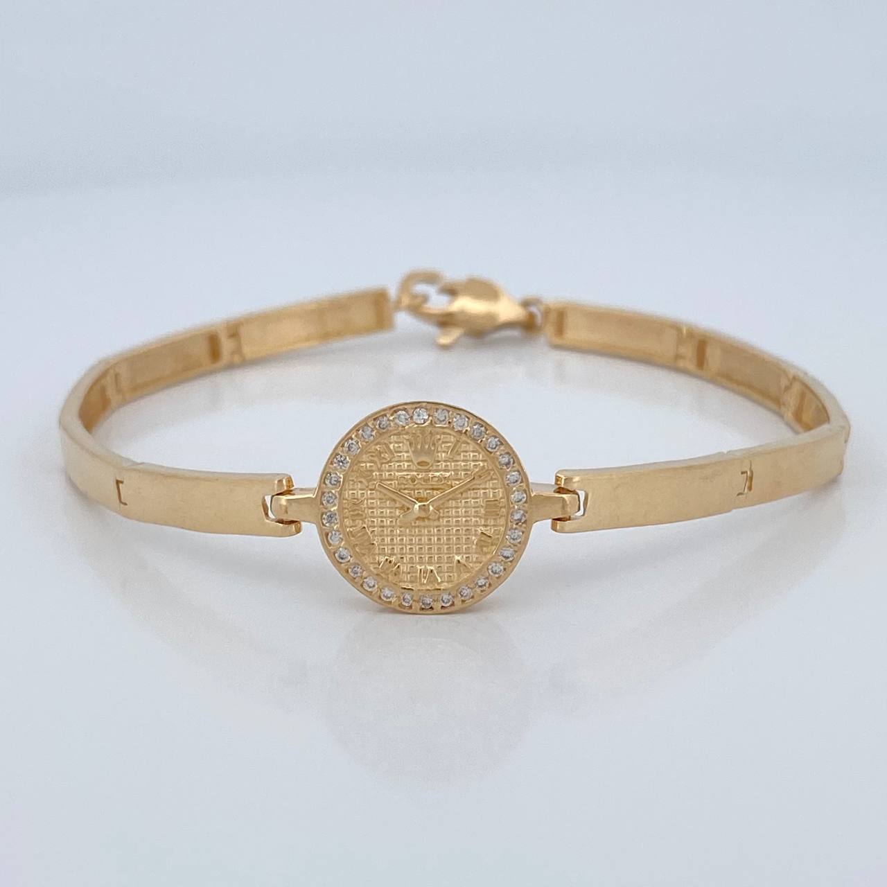 Crown Watch Bracelet 12.25gr / 7 1/4 in / 4.07mm Yellow Gold 18K $