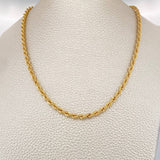 Rope Chain 7.95gr / 25 1/2 in / 2.77mm Yellow Gold +3 18K &