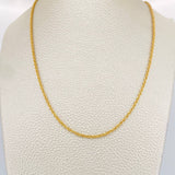 Cadena Lazo 4.8gr / 23 1/2 in / 2.1mm Oro Amarillo +3 18K &
