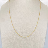 Cadena Morse 1.5gr / 45cm / 1mm Oro Amarillo +3 &