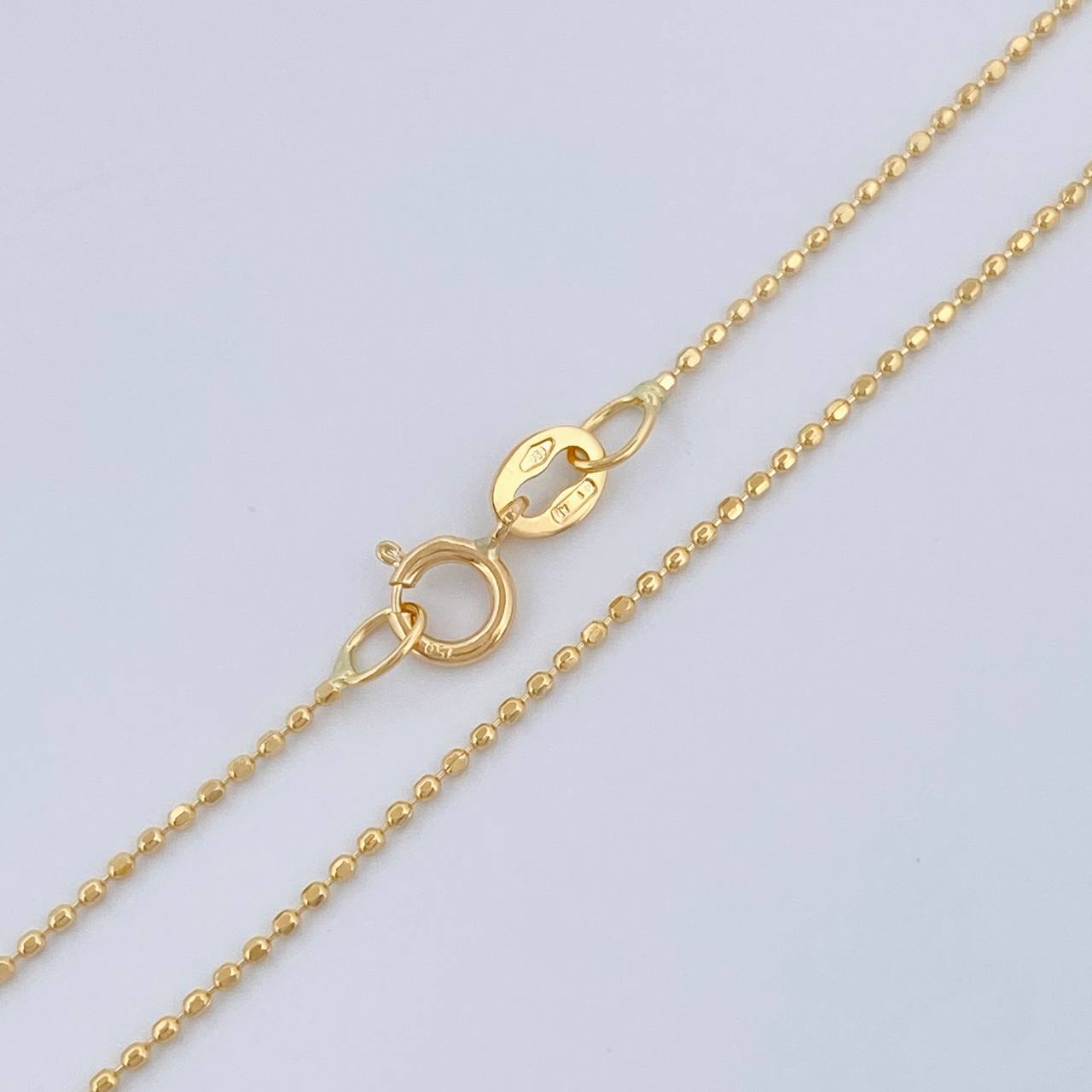 Cadena Militar 1.4 g / 17 3/4 in / 0.52 mm Oro Amarillo 18K