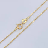 Cadena Militar 1.4 g / 17 3/4 in / 0.52 mm Oro Amarillo 18K