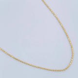 Cadena Militar 1.4 g / 17 3/4 in / 0.52 mm Oro Amarillo 18K