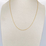 Cadena Militar 1.4 g / 17 3/4 in / 0.52 mm Oro Amarillo 18K