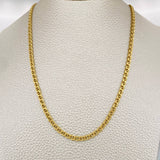 Flat Mariner Chain 8.25gr / 23 3/4 in / 2.89mm Yellow Gold +3 18K &