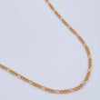 Figaro Chain 1.4gr / 17 3/4 in / 1.36mm Rose Gold +1 18K &