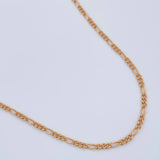 Figaro Chain 1.4gr / 17 3/4 in / 1.36mm Rose Gold +1 18K &