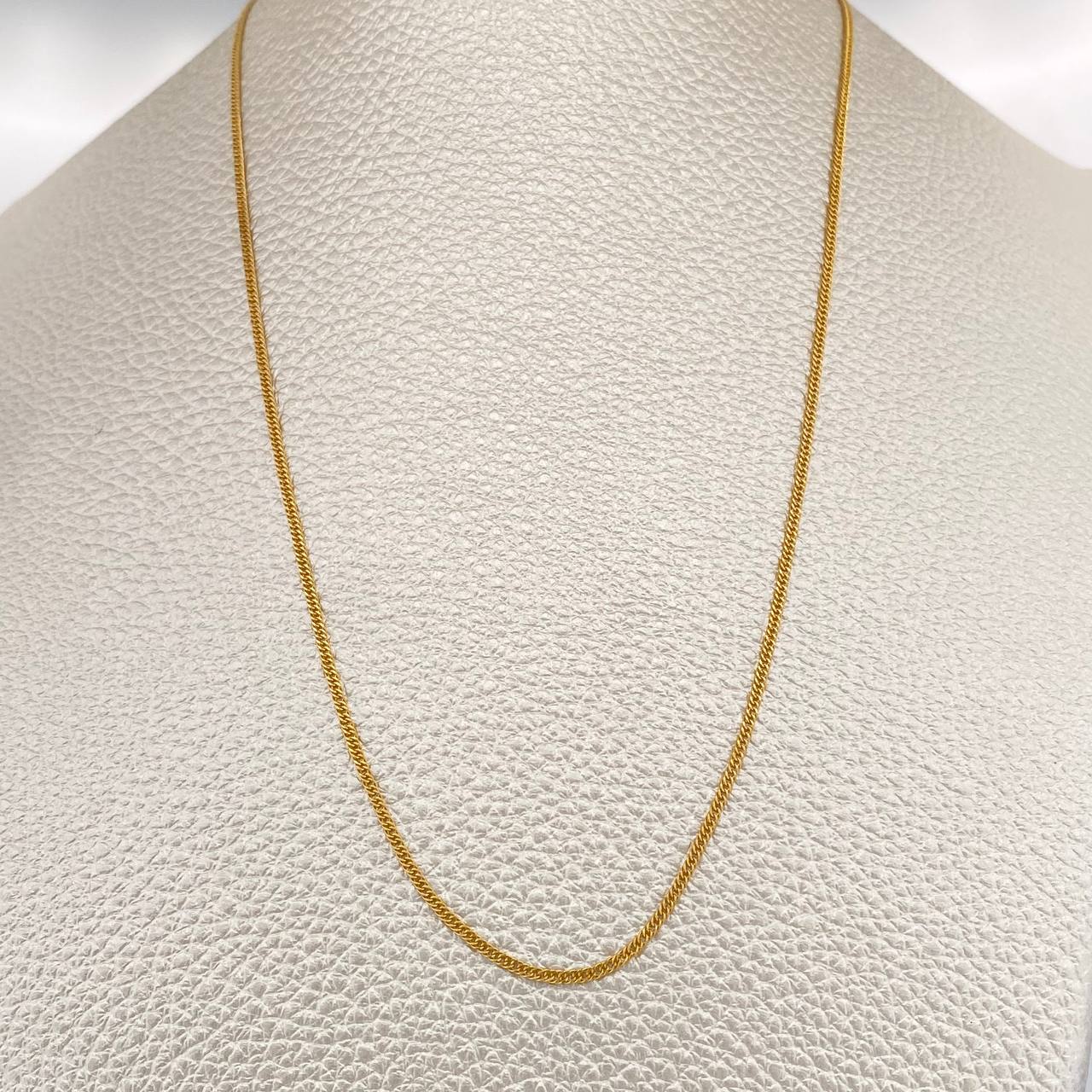 Cadena Cubana Reticulada 1.1gr / 18 in / 1.06mm Oro Amarillo +3 18K %