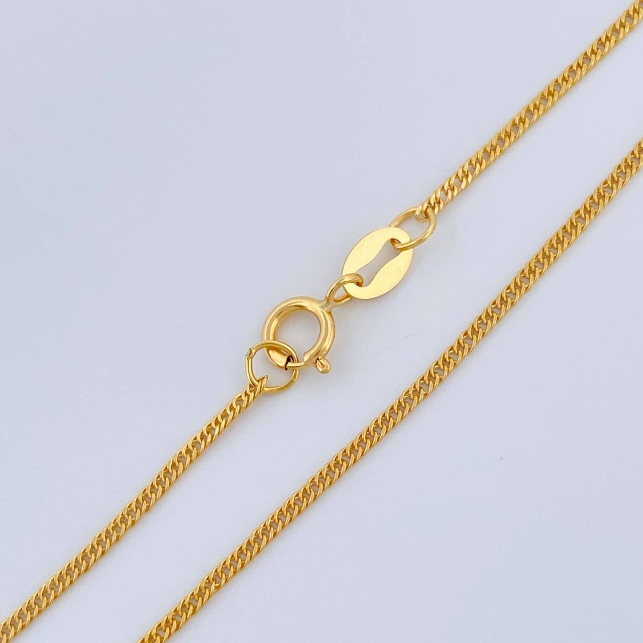 Cadena Cubana Reticulada 1.1gr / 18 in / 1.06mm Oro Amarillo +3 18K %