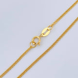Cadena Cubana Reticulada 1.1gr / 18 in / 1.06mm Oro Amarillo +3 18K %