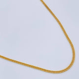 Cadena Cubana Reticulada 1.1gr / 18 in / 1.06mm Oro Amarillo +3 18K %