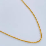 Cadena Franco 1.65gr / 19 3/4 in / 0.87mm Oro Amarillo +3 18K %