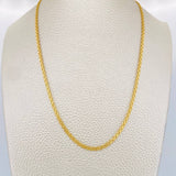 Cadena China 3.6gr / 23 1/2 in / 2.24mm Oro Amarillo +1 18K %