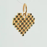 Heart Grid Pendant 2.05gr / 3/4 in / Yellow Gold 18K %