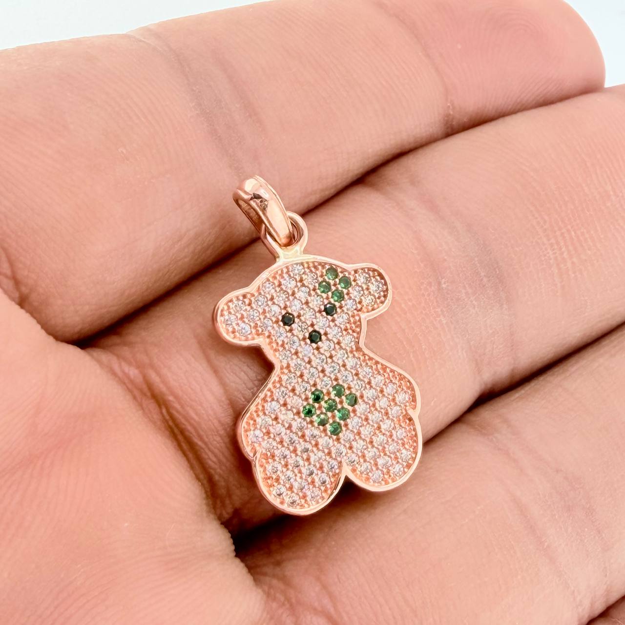 Dije Oso 2.1gr / 1 1/4 in / Oro Rosa 18K %