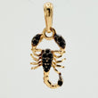 Dije Escorpion 1.15gr / 3/4 in / Dos Oros Negro Amarillo 18K %