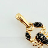 Dije Escorpion 1.15gr / 3/4 in / Dos Oros Negro Amarillo 18K %