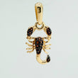 Dije Escorpion 1.15gr / 3/4 in / Dos Oros Negro Amarillo 18K %