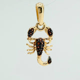 Dije Escorpion 1.15gr / 3/4 in / Dos Oros Negro Amarillo 18K %