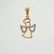 Dije Angel 1.65gr / 1 in / Dos Oros Amarillo Blanco 18K %