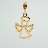Dije Angel 1.65gr / 1 in / Dos Oros Amarillo Blanco 18K %