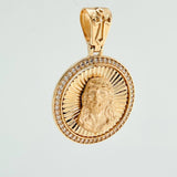 Christ Face Pendant 5.2gr / 1 1/4 in / Yellow Gold 18K %