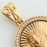 Christ Face Pendant 5.2gr / 1 1/4 in / Yellow Gold 18K %