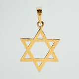 Star of David Pendant 1.65gr / 1 1/4 in / 18K Yellow Gold &