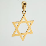 Star of David Pendant 1.65gr / 1 1/4 in / 18K Yellow Gold &