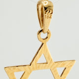 Dije Estrella De David 1.65gr / 1 1/2 in / Oro Amarillo 18K %